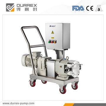 Food oil unloading rotary lobe pump