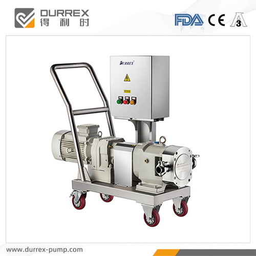 Fatty acid transfer rotary lobe pump