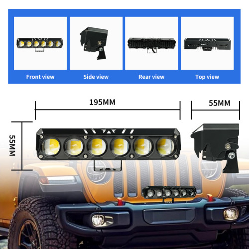 LiuHJG Motorcycle Spot Light Spotlight Projector Fog Light
