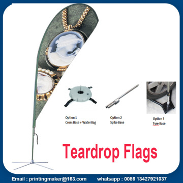 Custom Double Sided Tear drop Flags with Kits