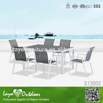 Alum Furniture Outdoor Garden Dining Table And Chair Set Automatic Chair Dining Table