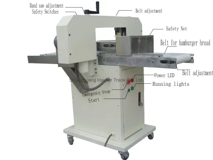 Automatic Hamburger Slicing Machine Electric Hamburger Slicer