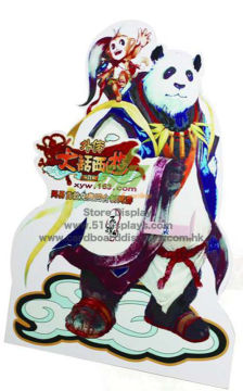 New Design Custom B Flut Corrugated Paper Cardboard Stanndee / Standee Display Promotion