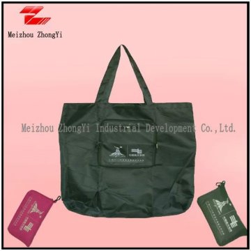 210D polyester foldable bag for shopping