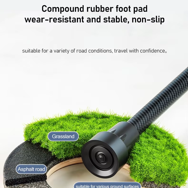 Unisex CE Approved Lightweight Collapsible Walking Stick Flexible Extendable Mobility Easy-to-Adjust Height Folding Carbon Cane4