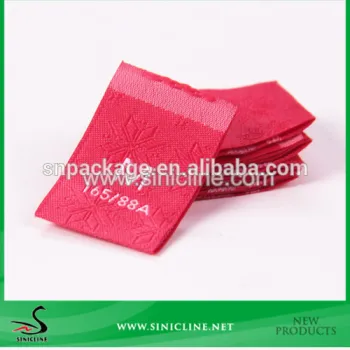 Sinicline branding main label/size woven label for clothing