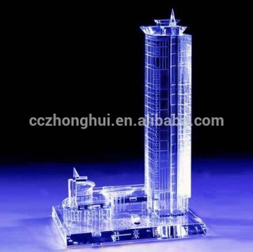 2016 Customized 3d laser crystal building model