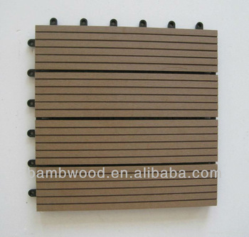 2014 hot!!! wpc interlocking composite decking tiles 300*300mm