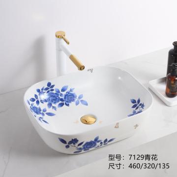 Cuenca de cerámica Fregadero de baño Gabinete de tocador