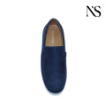 Mocassins elegantes em azul marinho para homens