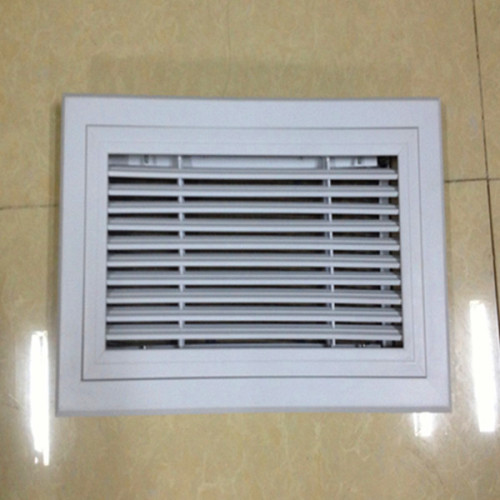 Plastic return air filter grille with frame
