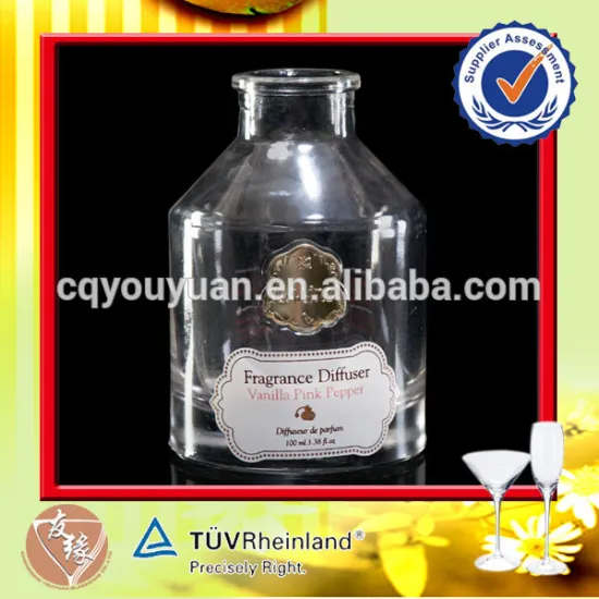 100ml 250ml clear car diffuser bottle with printing