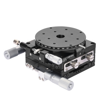 Vysoce přesný ruční stolek z hliníkové slitiny v ose XYR 100 mm