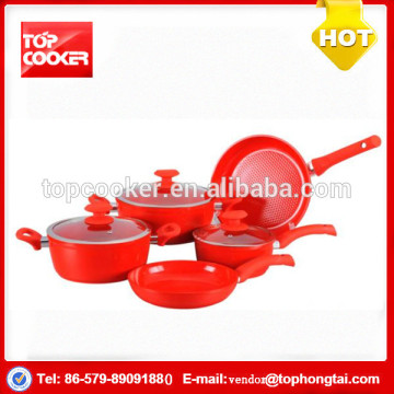 Factory Price Aluminium Color Non-stick Coated Dinner Set