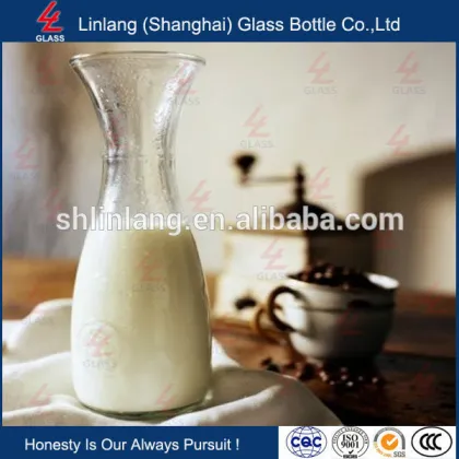food Grade Borosilicate Glass Fresh Milk Bottle
