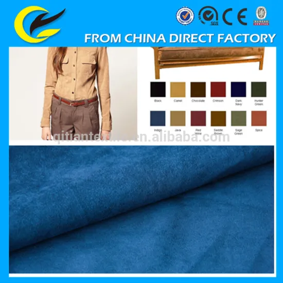 hotsale 100 polyester suede fabric for sofa garment