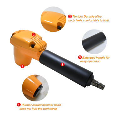 Pneumatic Hammers with 6 Tips of Different Hardness Hammer Heads - Air Palm Hammer