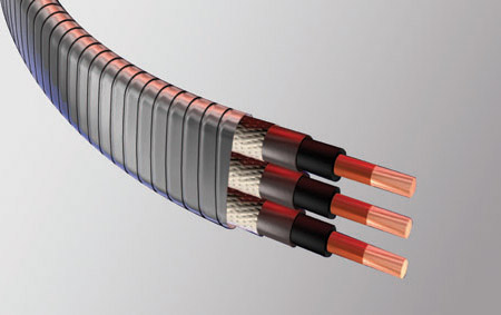 Flat mouth cryogenic power cable