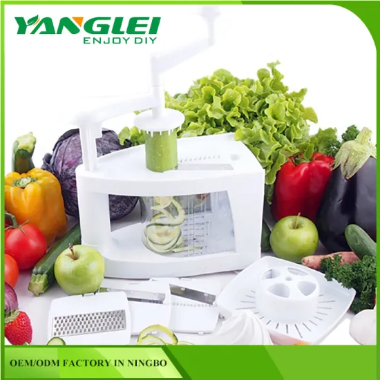 Factory Direct Prices High Quality Multipurpose Spiral-ultra 4-blade Spiralizer,8 into 1 Spiral Vegetable Slicer