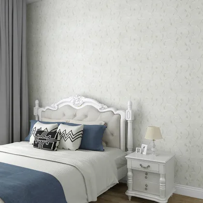 3D Embossed Floral Waterproof PVC Self-Adhesive Wallpaper for Bedroom