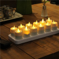 Luminara Moving Flame Recarregável LED Candle 12 Set