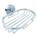Stainless Steel Wall Mounted Soap Holder Chrome Finish Round Bottom Net Soap dish Bathroom soap basket