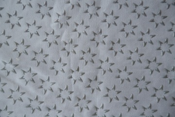 100% Polyester Star Type Plastic Dots Stoff