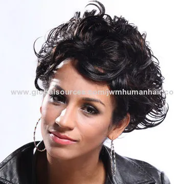 Fiber X-pression Dark and Yellow Two-color Synthetic Wigs