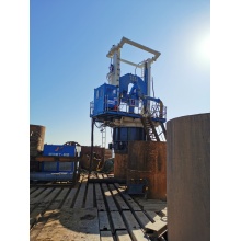 Reverse circulation gas lifting drilling rig