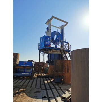 Reverse circulation gas lifting drilling rig