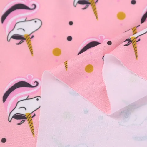 Custom Digital Printing Poly Cartoon Spandex Knitting Fabric for Clothing