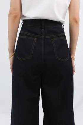Black High Waisted Wide Leg Pants