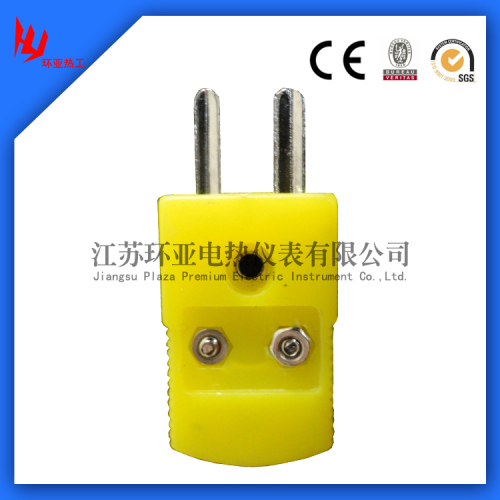 K TYPE PLUG MALE, ROUND PIN,thermocouple connector