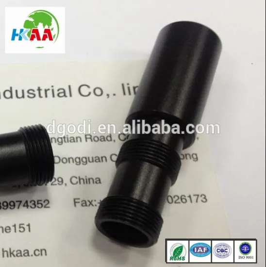 Aluminium black hexagon standoff with standoff spacer cap