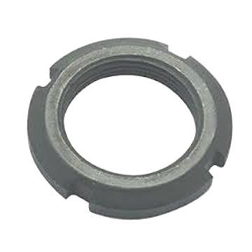 Round Slotted Nut, Steel DIN981