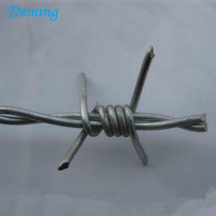 double strands galvanized barbed wire weight per roll