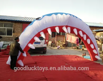 new design inflatable shark arch