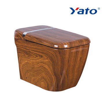 New innovative products 2015 sanitary ware public toilet YA-052B wooden color YATO