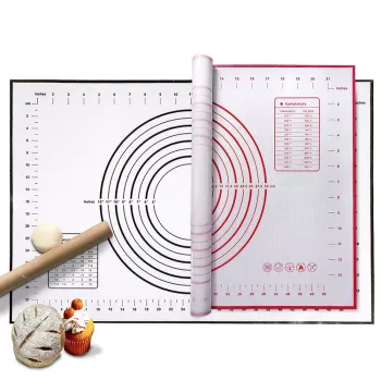 Factory Direct Food Grade Silicone Baking Mat with Scale and Multifunctional Bakeware Tools for Pastry Making