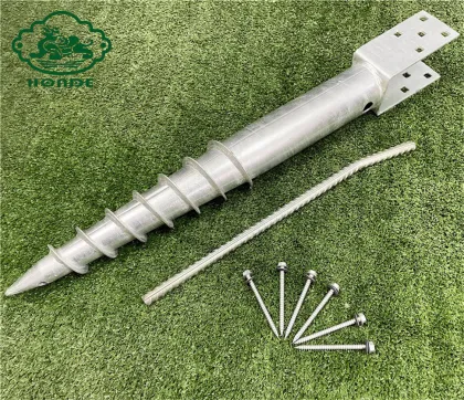 Construction Galvanized Ground Screw With Flange