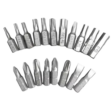 1/4\" (6.35mm) Hex Shank 25mm S2 Magnetic Screwdriver Bits: High-Quality Tools for Precision Work