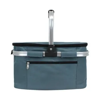 Folding Collapsible Insulated Cooler Bag for Travel and Picnics