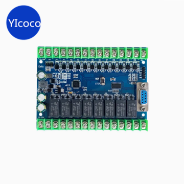 PLC Industrial Control Board Compatible with PLC FX2N-10MR/FX1N-10MT Serial Port Simple Programmable Controller