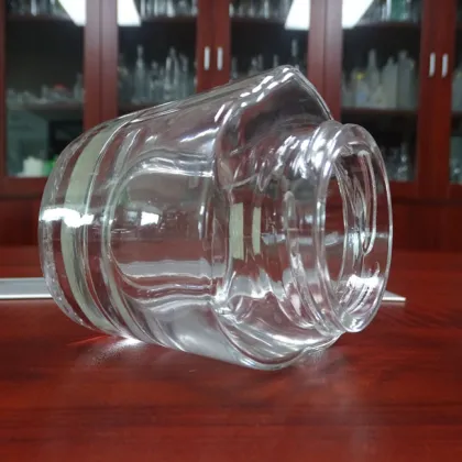 Custom Screw Seal 7.5oz Glass Chutney Bottle Round Honey Jar