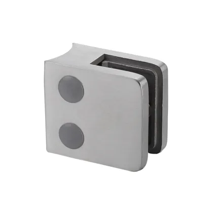 Glass panel hardware shower door glass support clamp