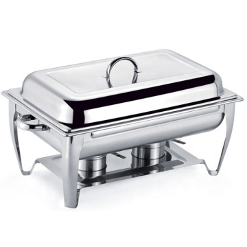 Stainless Steel Oblong Chafing Dish for Hotel Restaurants and Banquet Buffets