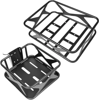 Fucare Electric Bike Basket Set - Front and Rear Baskets, 60 lbs Capacity, Easy Installation