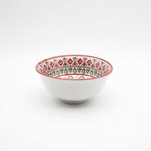 Novo design Boho Style Kitchen Rice Sopa Ceramic Bowl Conjunto