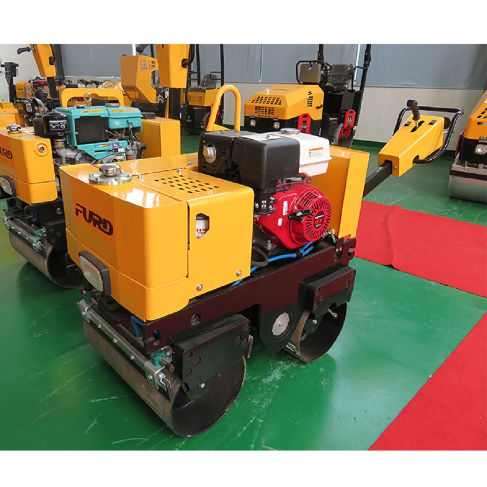 Pedestrian Double Drum Hand Roller Compactors