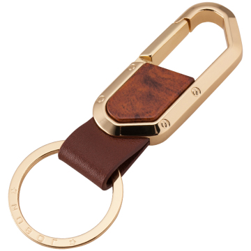 Custom Luxury Zinc Alloy Electroplated Jobon Logo China Keychains in Gift Box for Men